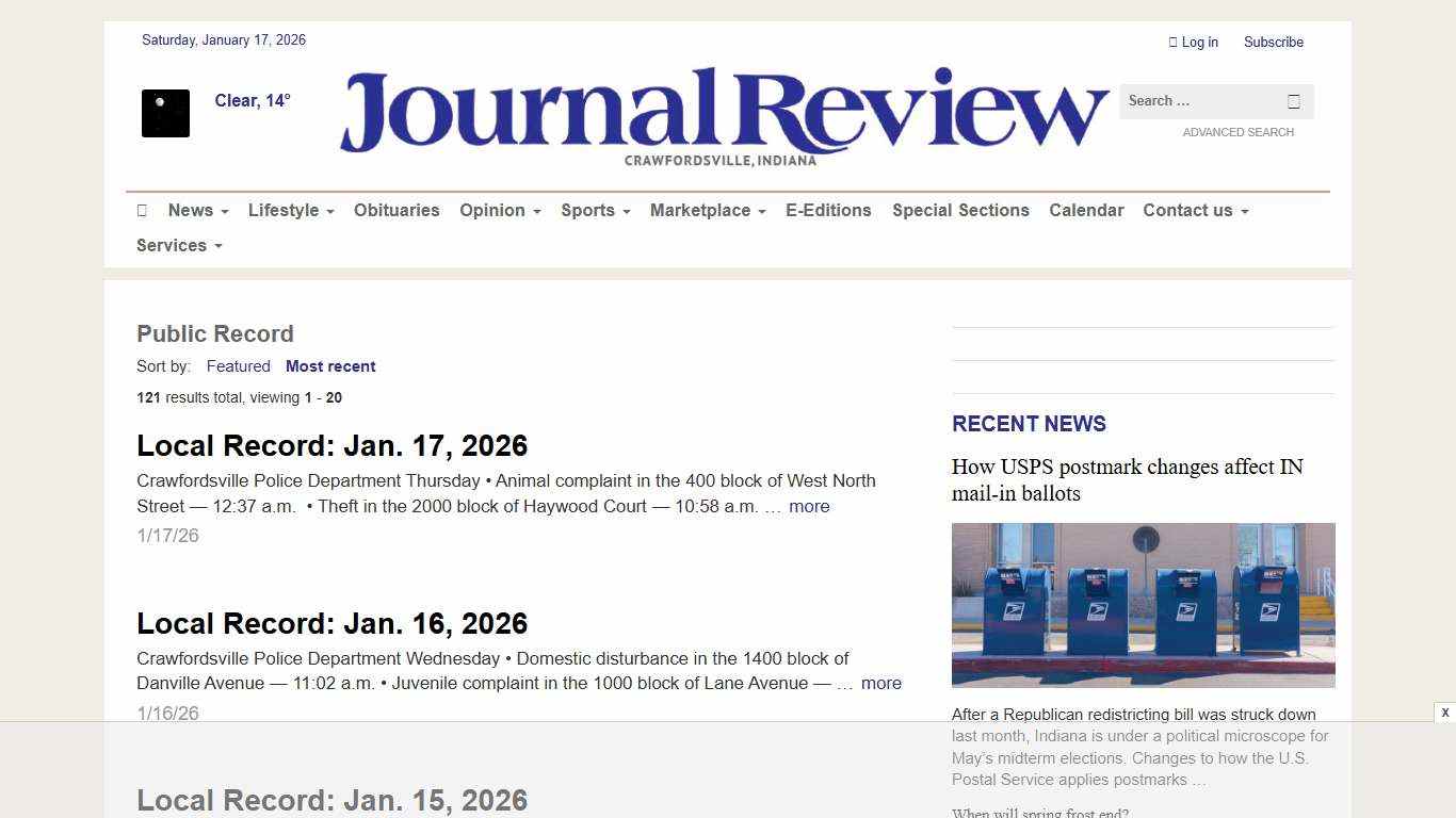 Public Record | Journal Review